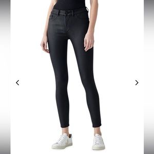 DL1961 Florence Skinny Black Leather Size 26